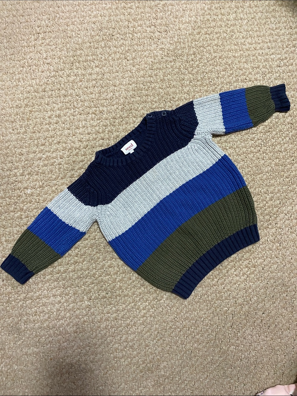 Seed brand boys size 2T striped sweater.